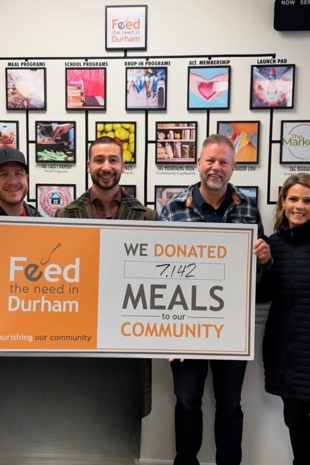 The Gordon Brothers Team supporting a community initiative that provided 7,142 meals through Feed the Need in Durham