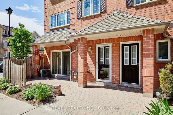 Private interlocked terrace and brick entrance at 1400 The Esplanade N #411, Pickering, listed by The Gordon Brothers Team, Revel Realty Inc., Brokerage