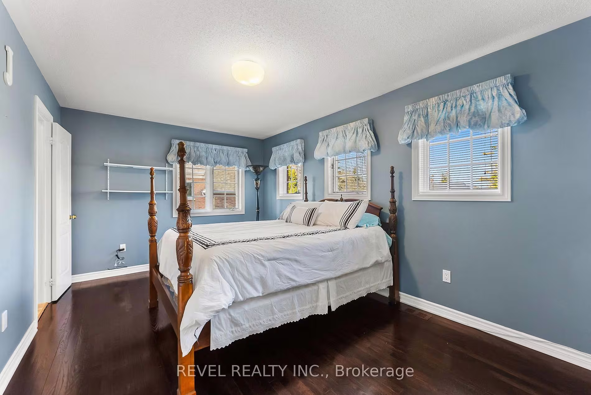 Bedroom with a four-poster bed at 1486 Ashwood Gate, Pickering, listed by The Gordon Brothers Team, Revel Realty Inc., Brokerage